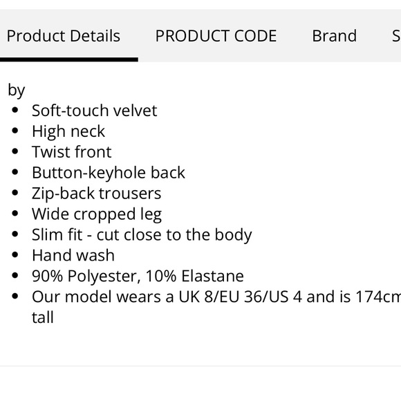 NWT ASOS “velvet” cutout jumpsuit - Picture 5 of 9